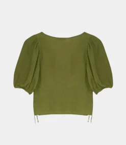 The New Society Hera blouse olive S25WBL6P13