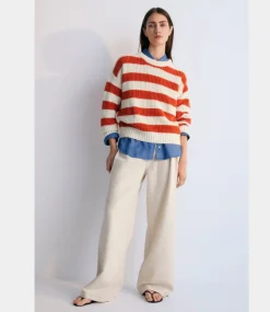 The New Society Lassi pant linen vigore S25WPA12C5