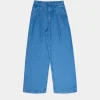 The New Society Micenas pant mid blue denim S25WPA14C6
