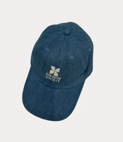 The New Society Woman cap mid blue denim S25WCA1C6