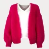 Twins Gilet court fuxia KN82076