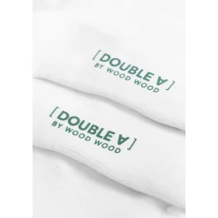 Wood Wood Con 2-pack socks white green 10009201-9517-0030