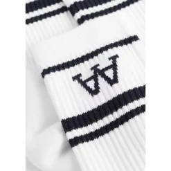 Wood Wood Con 2-pack socks white navy 10009201-9517-0028