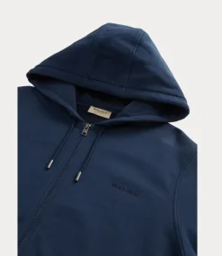 Woolrich Light fleece zip hoodie dream blue CFWOSW0273MRUT4041-3827