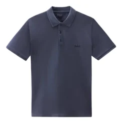 Woolrich Mackinack polo melton blue CFWOPO0065MRUT1483-3989
