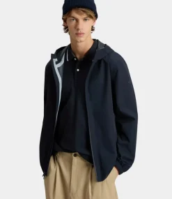 Woolrich Pacific two layers jacket melton blue CFWOOU1159MRUT4018-3989