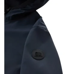 Woolrich Soft shell zip hood melton blue CFWOSW0223MRUT3678-3989